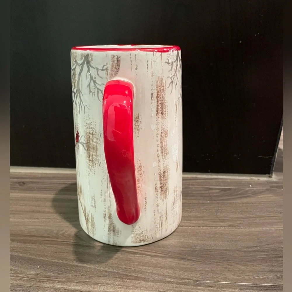 Potters Studio Red and White Holiday Decor Snowman Pitcher